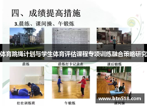 体育跳绳计划与学生体育评估课程专项训练融合策略研究